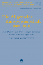 Die Allgemeine Kunstwissenschaft (1906-1943)